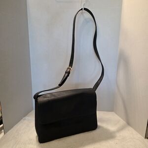 Giani‎ Bernini Black Leather Bag with Gold Accent Purse (SEE DESCRIPTION)